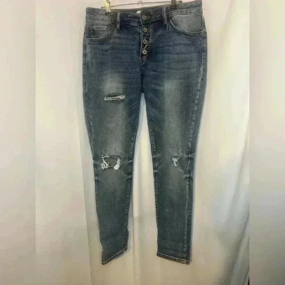 Women’s KanCan Estilo button up skinny jeans - Picture 1 of 4